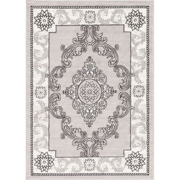 Well Woven Traditional Medallion French Aubusson Area Rug - 5'3 x 7'3
