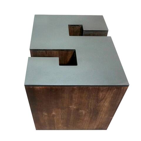 Letter-shaped Wooden Stool