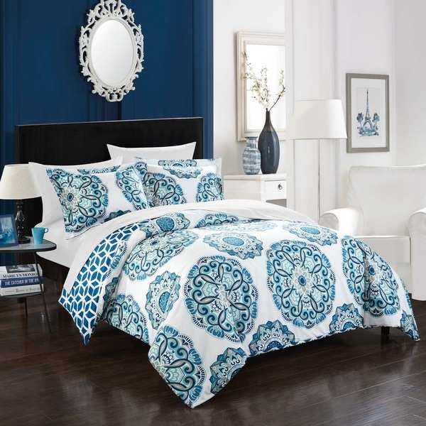 Clay Alder Home Prowers 3-piece Blue Reversible Duvet Cover Set