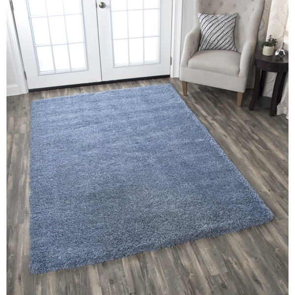 Shop Midnight Blue Solid Area Rug (5'3 x 7'3) 5'3" x 7'3" Free