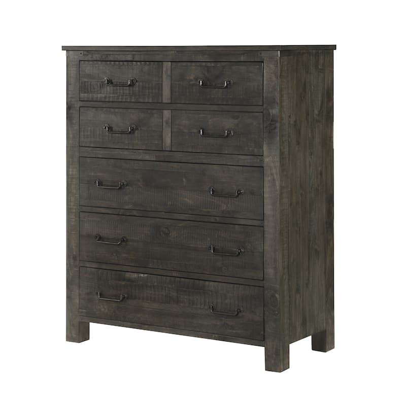 Weathered Charcoal Abington 5 Drawer Chest