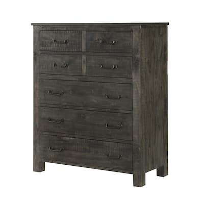 Weathered Charcoal Abington 5 Drawer Chest