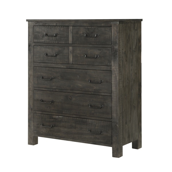 Weathered Charcoal Abington 5 Drawer Chest