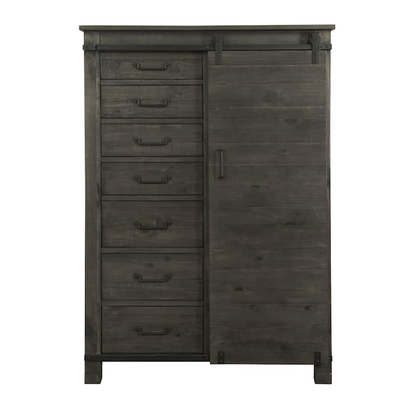 Abington Door Chest in Weathered Charcoal