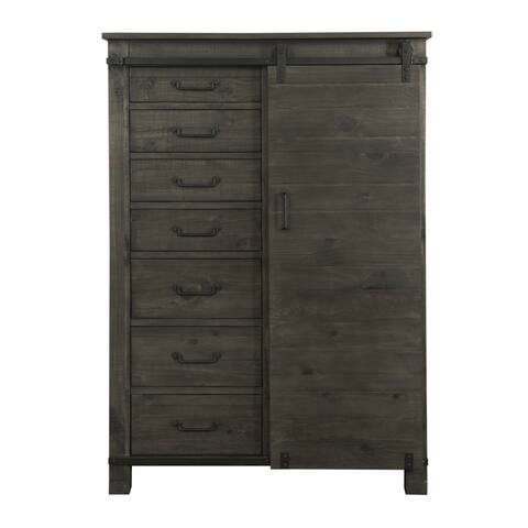 Abington Door Chest in Weathered Charcoal