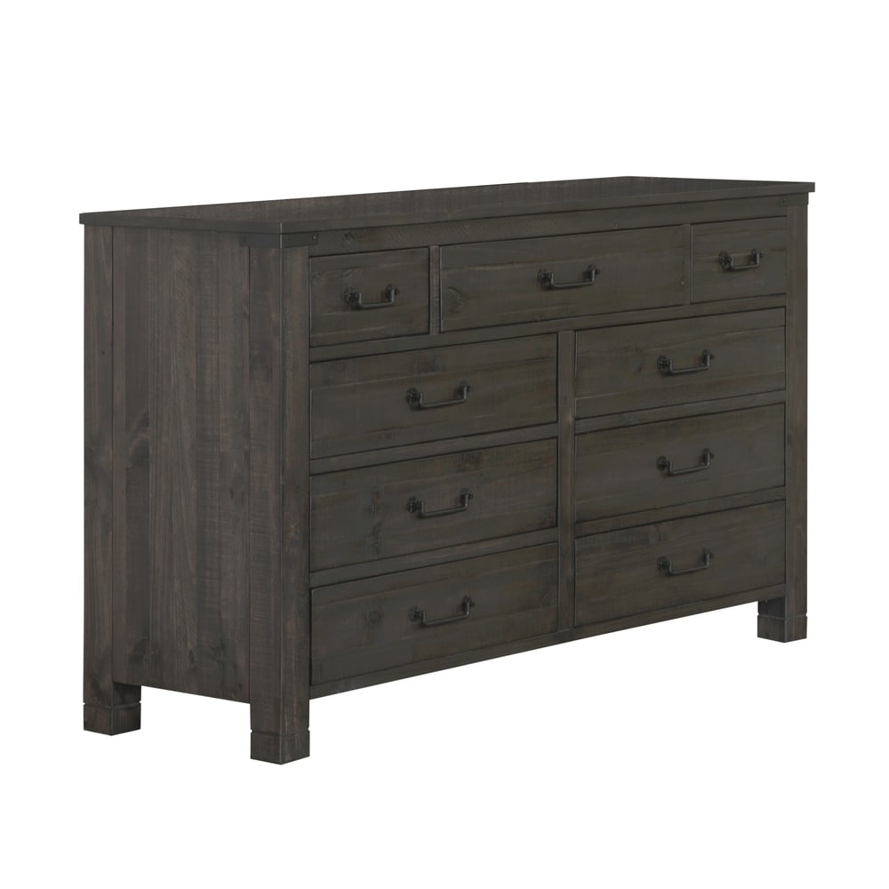 Magnussen Home Furnishings Abington Drawer Dresser in Weathered Charcoal (Drawer Dresser - Weathered Charcoal)