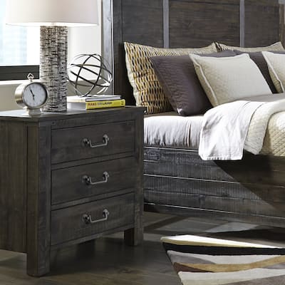 Abington 3-drawer Nightstand in Weathered Charcoal