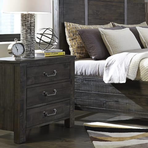 Abington 3-drawer Nightstand in Weathered Charcoal