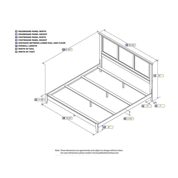Madison King Traditional Bed in White