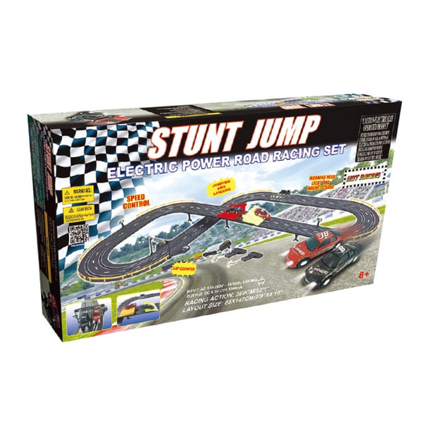 golden bright electric power stunt loop road racing set