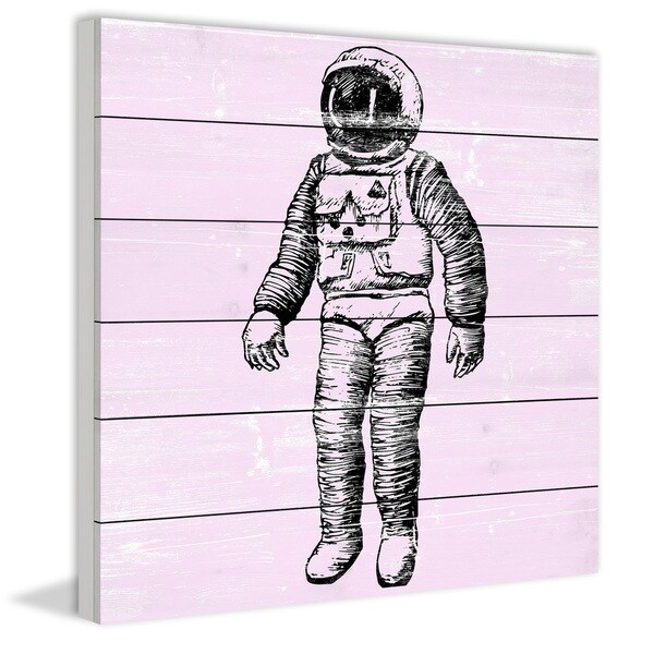 Marmont Hill - Handmade Space Ready Painting Print on White Wood