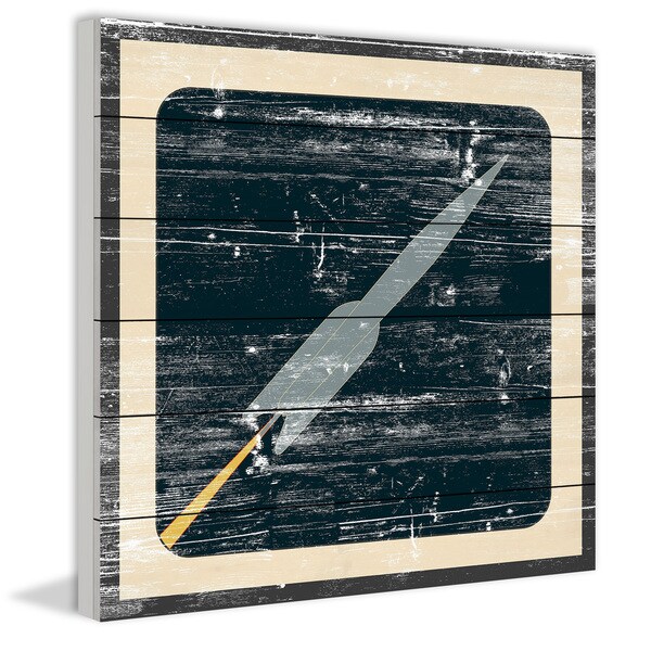 Marmont Hill - Handmade Into the Stratosphere Painting Print on White Wood