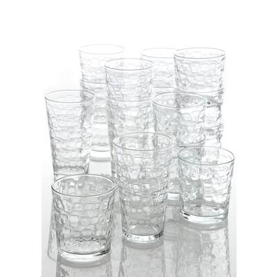 Gibson Great Foundations Tumbler Set, 16 Pc.