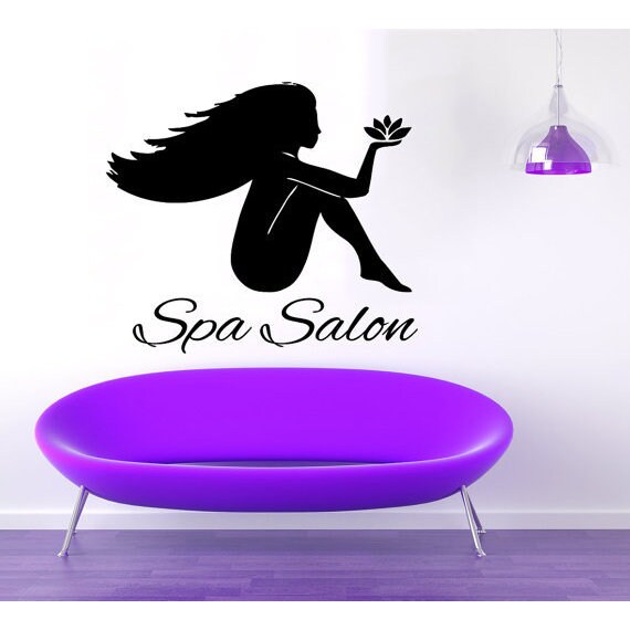Shop Woman Girl Model Beauty Salon Decor Interior Home Decor Vinyl