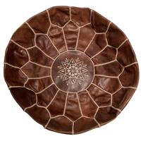 Handmade Unstuffed Leather Ottoman Shell (Morocco)