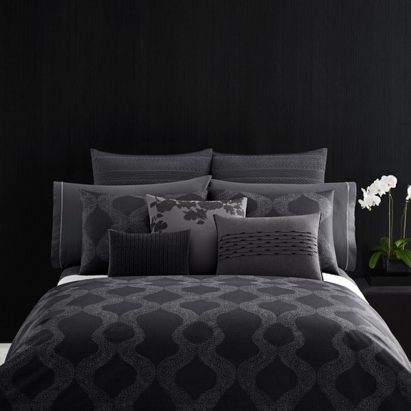 Shop Vera Wang Queen Size Scribble Print Duvet Cover Overstock