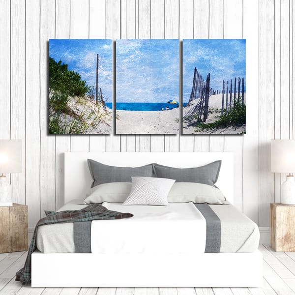 Ready2HangArt 3-Piece Acrylic Wall Art Set 'Beach Days' in ArtPlexi by ...