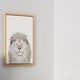 preview thumbnail 7 of 7, Kate and Laurel Sylvie Lion Animal Portrait Framed Canvas Wall Art by Simon Te Tai, 18x24 Natural