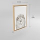 preview thumbnail 9 of 7, Kate and Laurel Sylvie Lion Animal Portrait Framed Canvas Wall Art by Simon Te Tai, 18x24 Natural