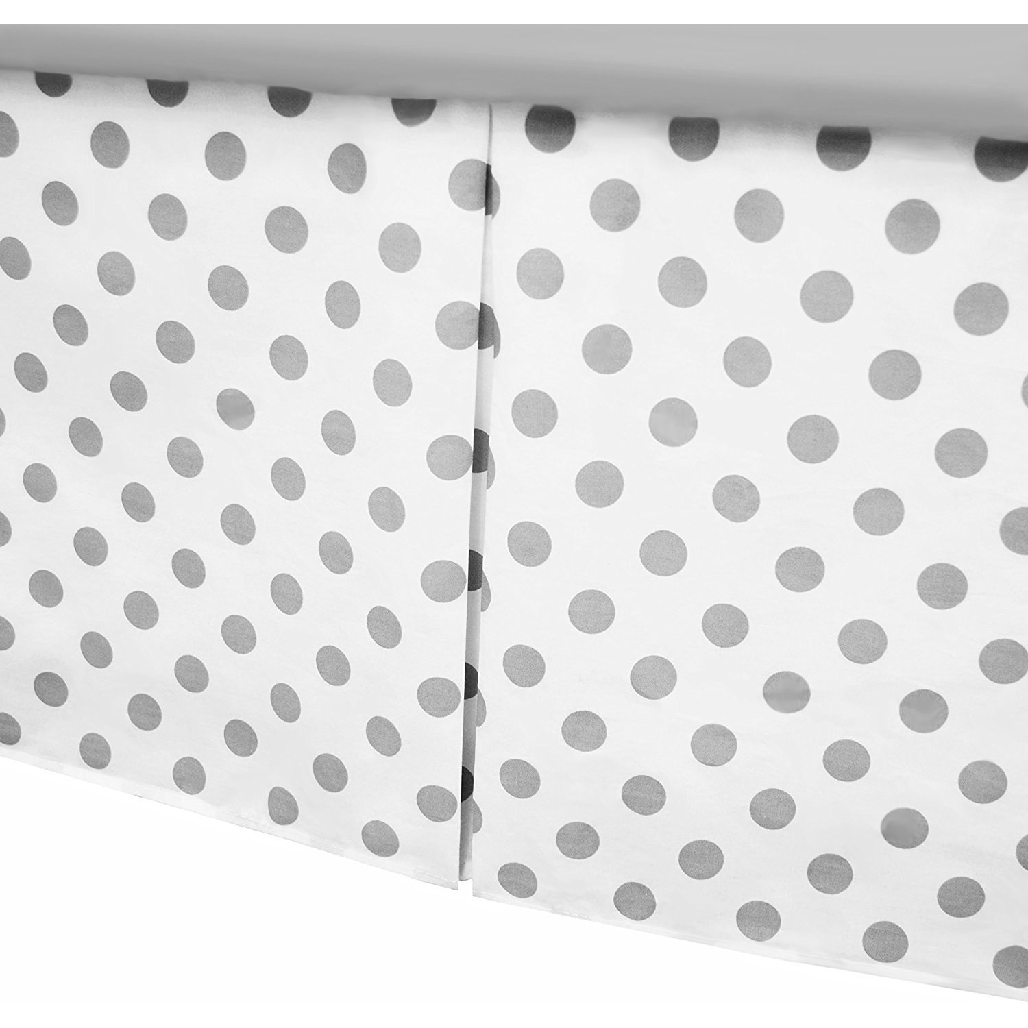 Shop American Baby Company White Grey Dots Cotton Percale Pleated