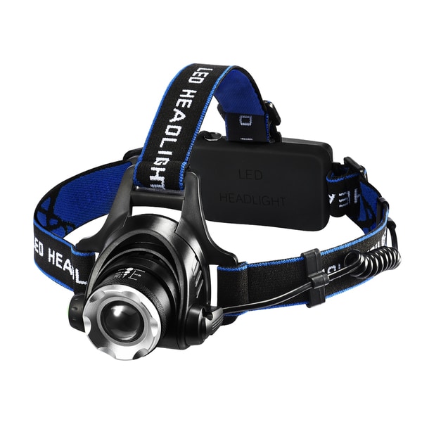 Headlamps, LED Headlight with 1600 Lumens Brightness, Four Lighting Modes, 90°Adjustable Headband, IP45 Waterproof Design