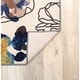 preview thumbnail 15 of 56, World Rug Gallery Modern Bright Flowers Non-Slip Area Rug Multi
