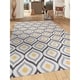 preview thumbnail 1 of 13, World Rug Gallery Modern Moroccan Design Nylon Nonslip Area Rug