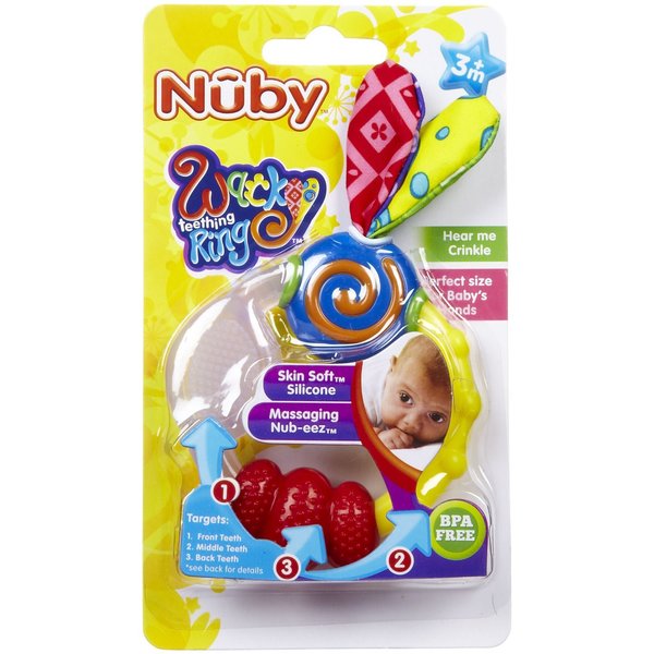 nuby wacky teething ring