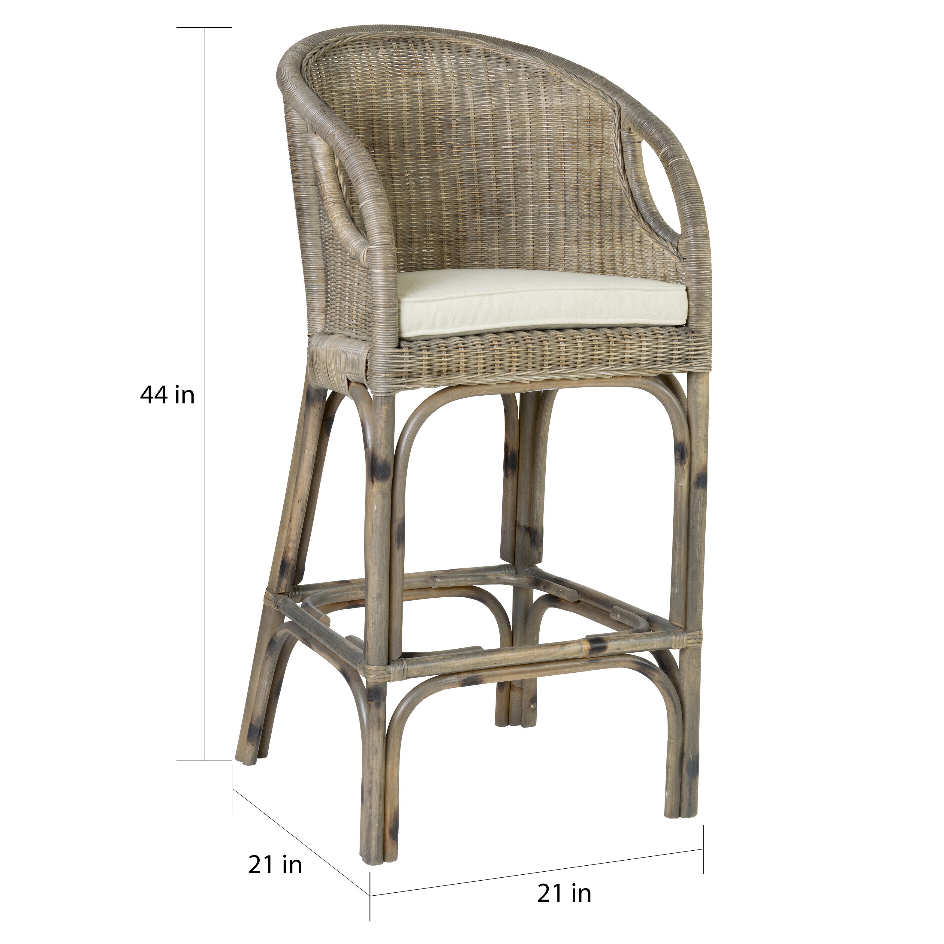 augustine rattan bar stool