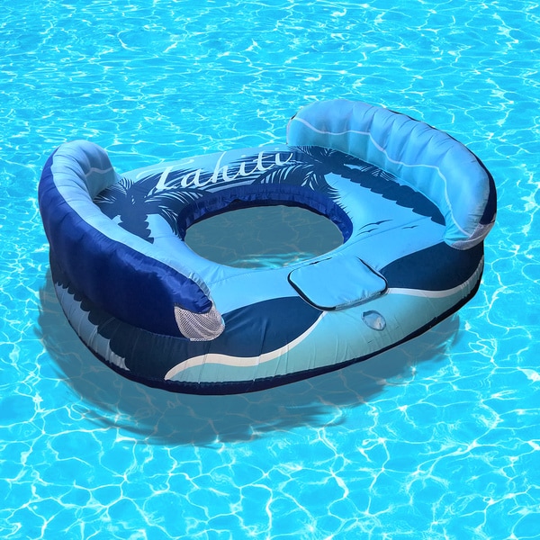 Blue Wave Drift and Escape 4-person Inflatable Float