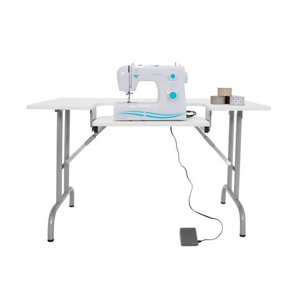 Sewingrite Multipurpose Craft Center Height Adjule Folding Sewingrite Multipurpose Craft Center Height Adjule Folding Sewing Table White