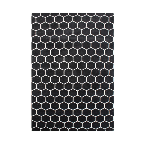 Alliyah Handmade New Zealand Blend Wool Clic White Geometric Rug Alliyah Handmade New Zealand Blend Wool Clic White Geometric Rug 5 X27 X