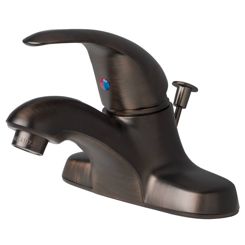 Builders Shoppe Classic Single Handle Centerset Lavatory Faucet with Pop-Up Drain