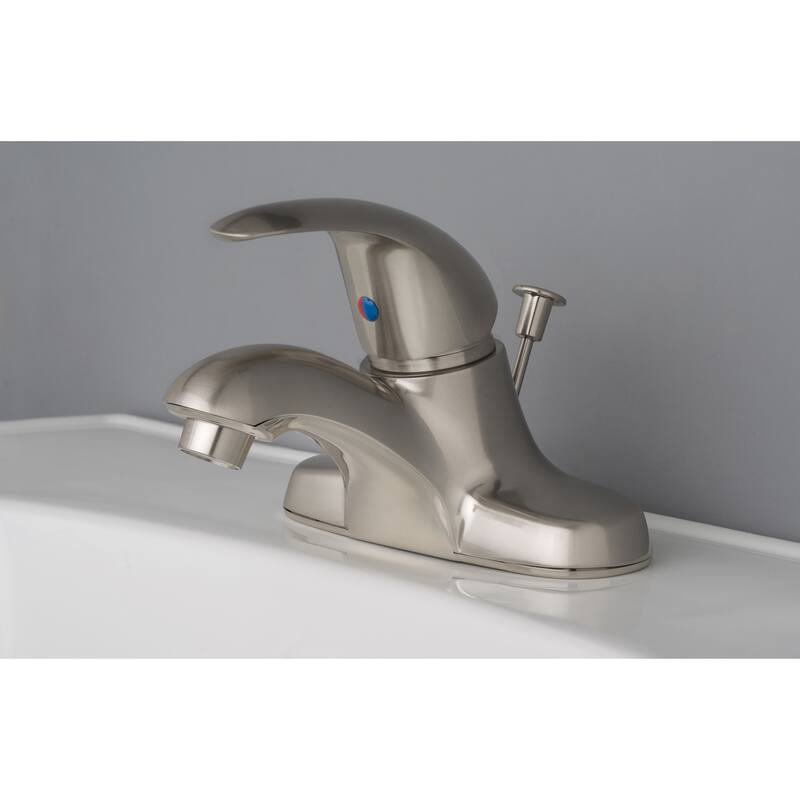 Builders Shoppe Classic Single Handle Centerset Lavatory Faucet with Pop-Up Drain