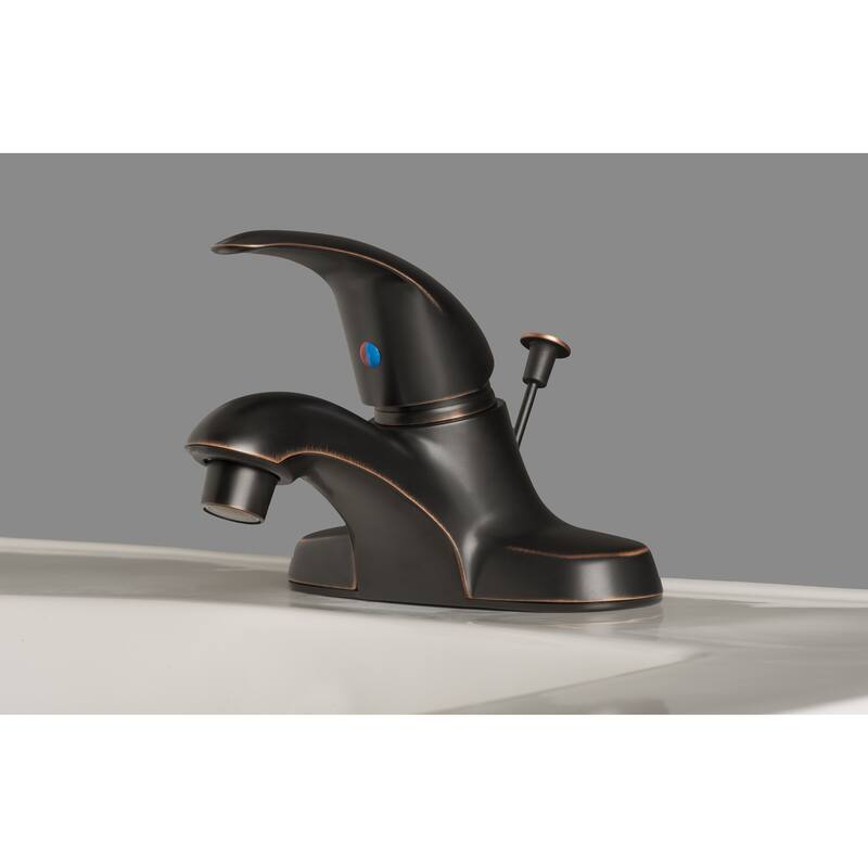 Builders Shoppe Classic Single Handle Centerset Lavatory Faucet with Pop-Up Drain