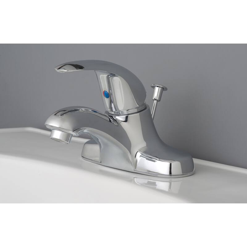 Builders Shoppe Classic Single Handle Centerset Lavatory Faucet with Pop-Up Drain