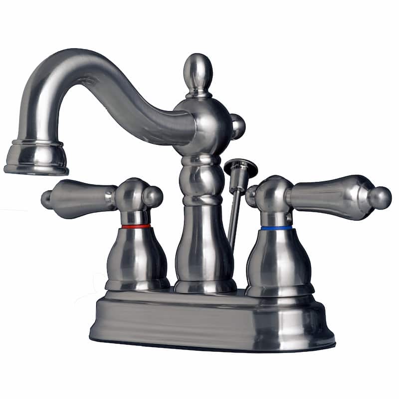 Builders Shoppe Classic Two Handle Centerset Lavatory Faucet with Pop-Up Drain