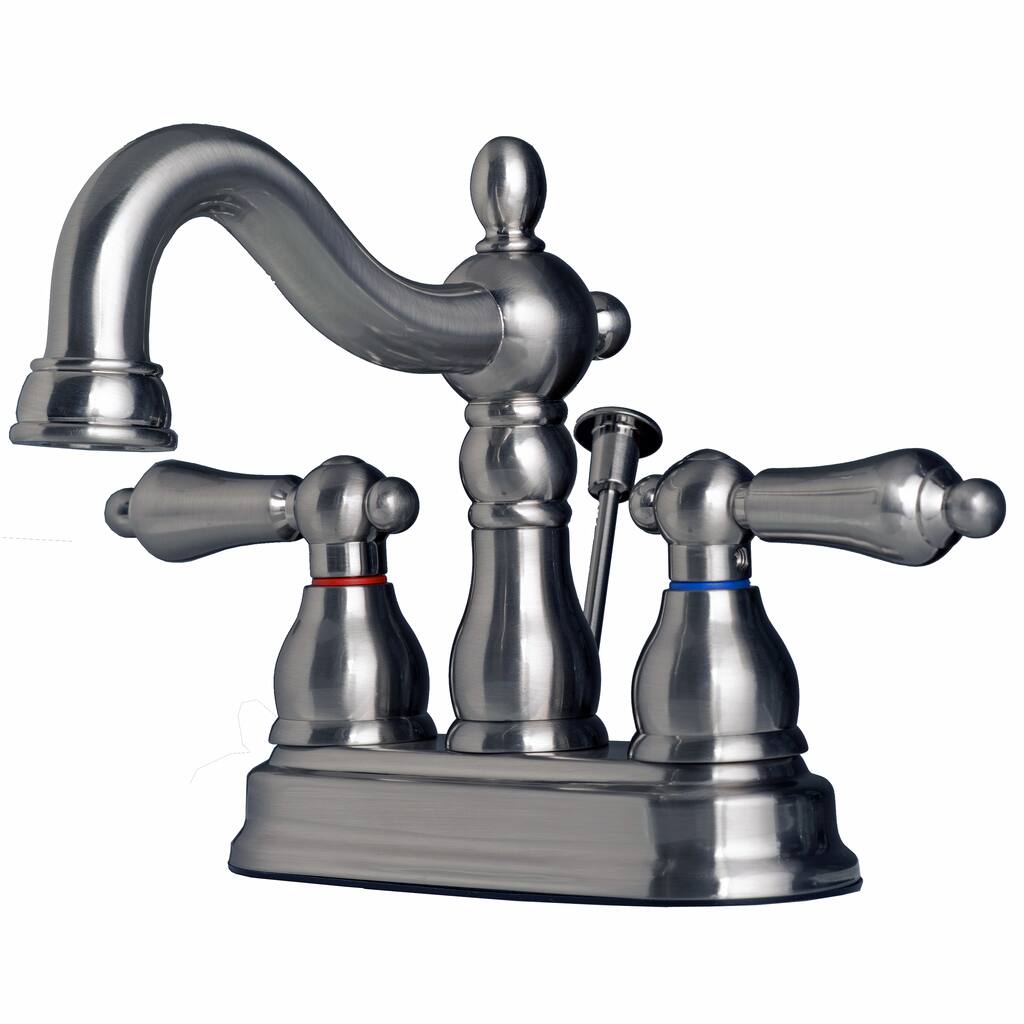 Builders Shoppe Classic Two Handle Centerset Lavatory Faucet with Pop-Up Drain
