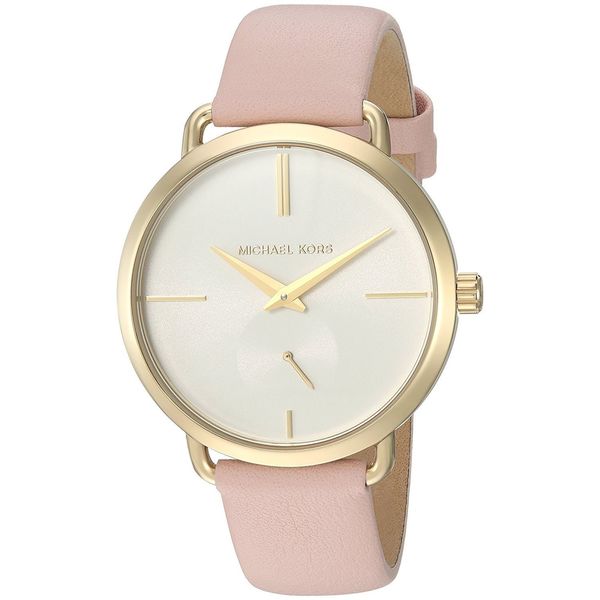 MK2659 'Portia' Pink Leather Watch 