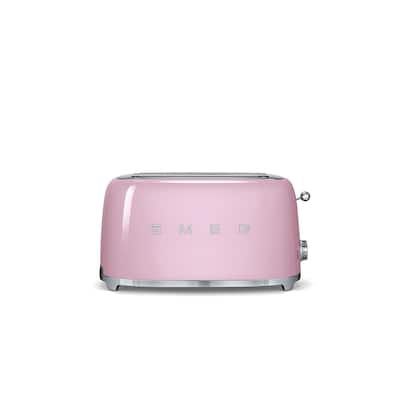 Smeg 50s Style 4-Slice Toaster, Pink