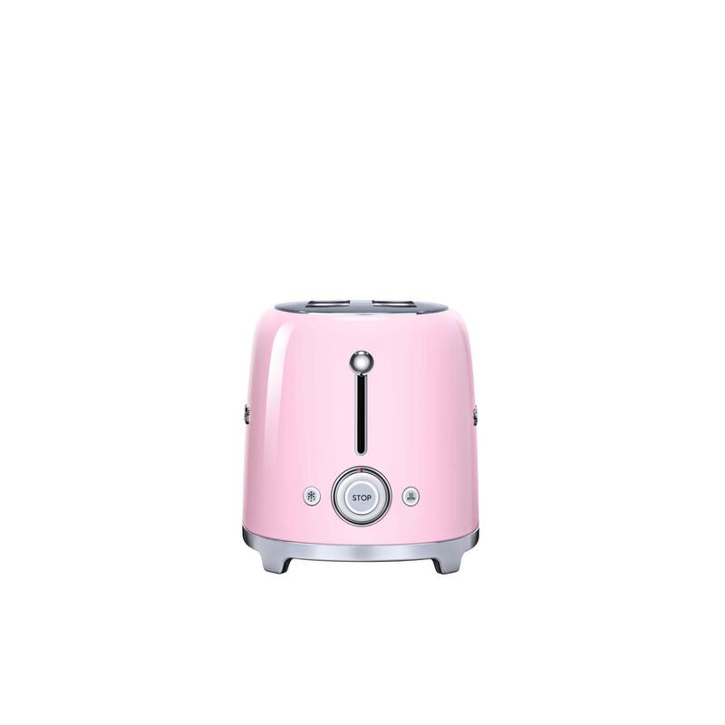 Smeg 50s Style 4-Slice Toaster, Pink