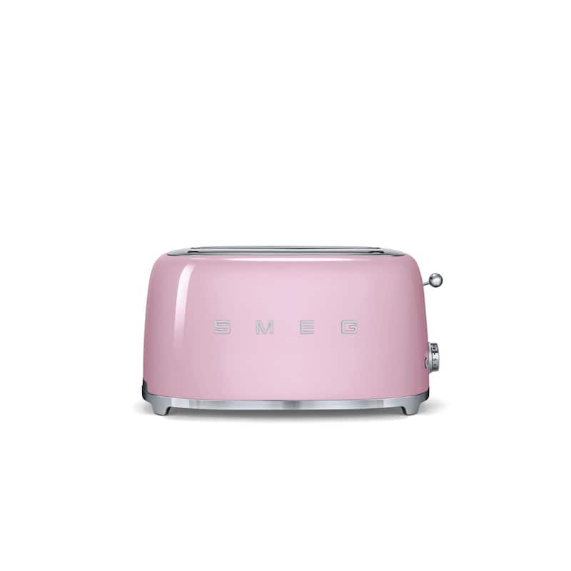 Smeg 50s Style 4-Slice Toaster, Pink