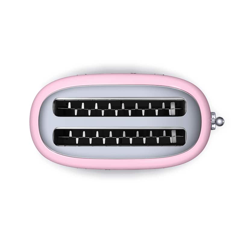 Smeg 50s Style 4-Slice Toaster, Pink