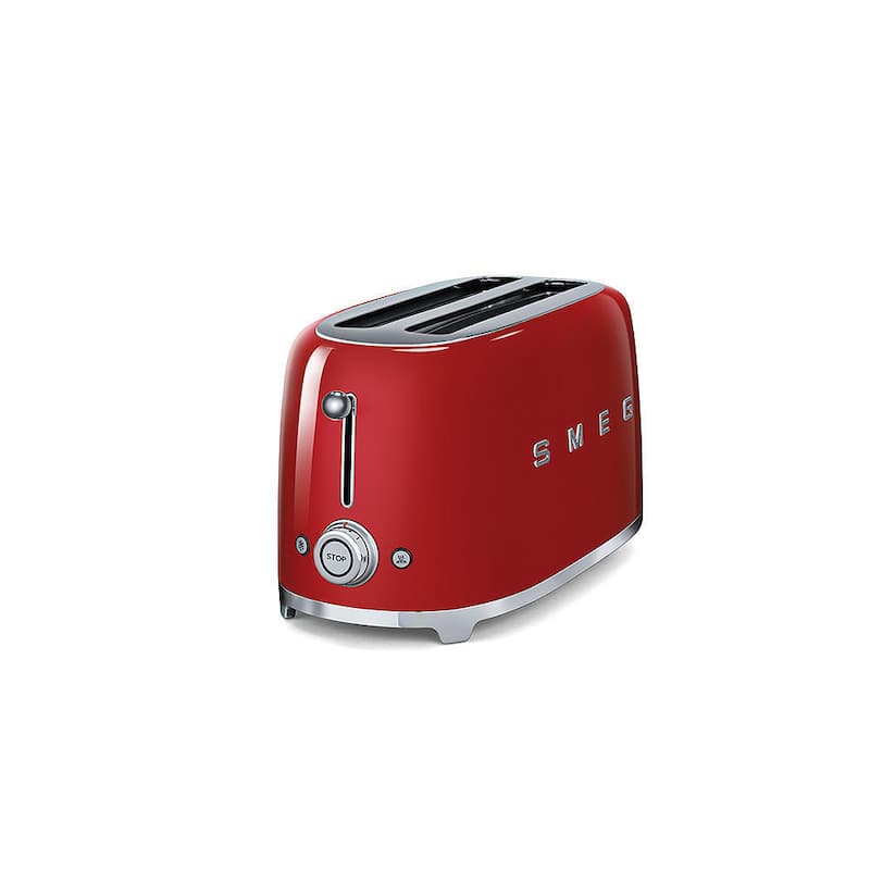 Smeg 50s Style 4-Slice Toaster, Red