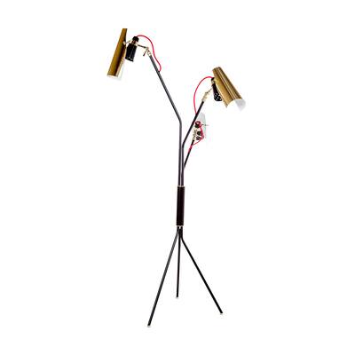 Hans Andersen Home Jackson Matte Black Triple Floor Lamp