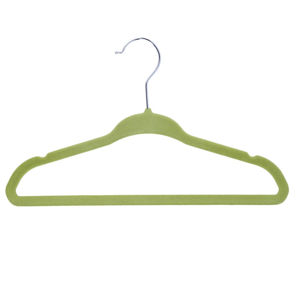 Kids' Green Velvet Flocking Non-Slip Clothes Hangers (Pack of 20) - Bed  Bath & Beyond - 14780722