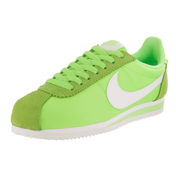 nike cortez green suede