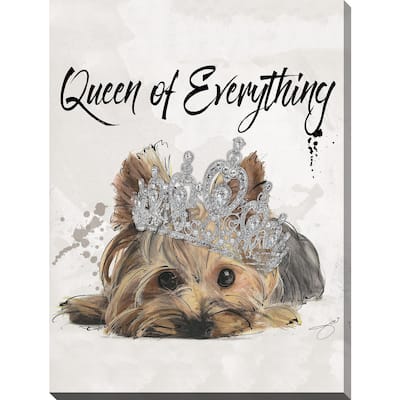 BY Jodi "Queen of everything" Giclee Stretched Canvas Wall Art