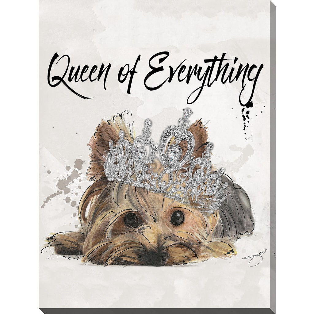 BY Jodi "Queen of everything" Giclee Stretched Canvas Wall Art