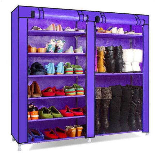 Shop Double Row 9 Lattice Combination Style Shoe Cabinet Free